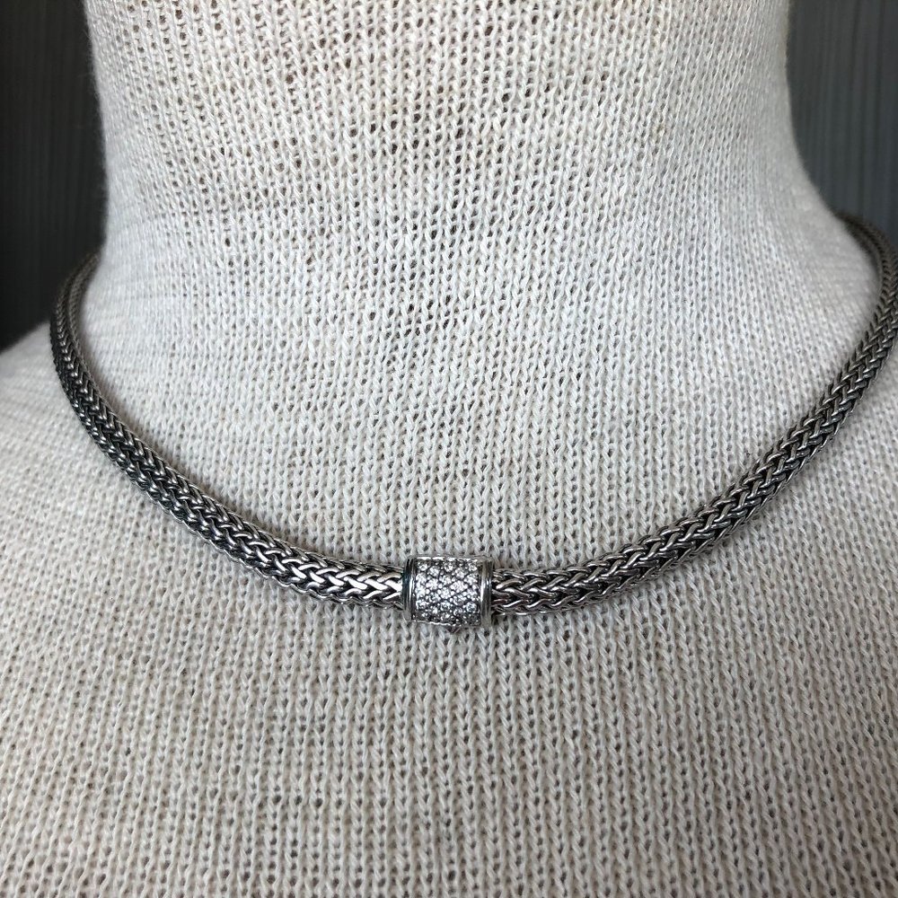 John Hardy Classic Chain with Diamond Clasp